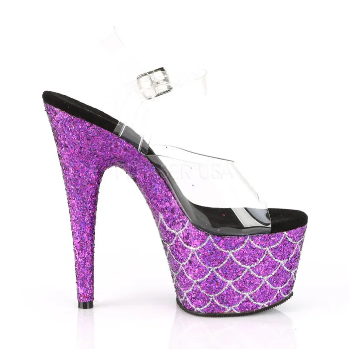 ADORE-708 Glitter Mermaid Heel | Pleaser Vibrators