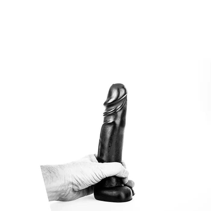 All Black Dildos | All Black - Zwarte realistische dildo - 22 cm