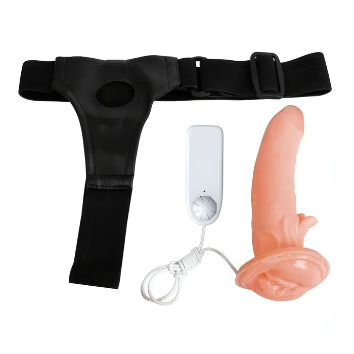 Baile Female Sex Toys | Strap-on Hollow vibrante con sitmolatore clitorideo