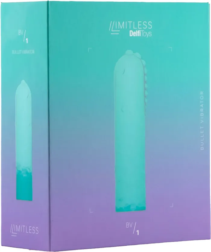 Delfi Toys Limitless - BV1 - Bullet Vibrator met Ribbels voor Extra Stimulatie - Turquoise | Female Sex Toys