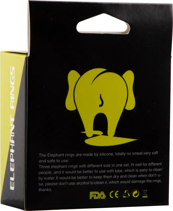 Elephant - Penis Ringen Set - Siliconen - Zwart - 3 stuks | Klipon Basics Male Sex Toys