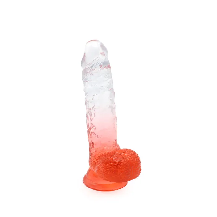 Kiotos COX Dildos | Kiotos Cox Color - Gekleurde Dildo 08 - 18,5 x 4 cm - Transparant/Rood