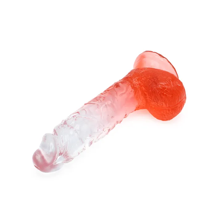 Kiotos COX Dildos | Kiotos Cox Color - Gekleurde Dildo 08 - 18,5 x 4 cm - Transparant/Rood