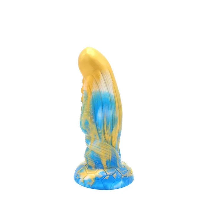 Kiotos Monstar Kiotos Monstar - Dildo Beast nr. 16 - 21 x 7 cm - Goud/Blauw/Wit | Dildos