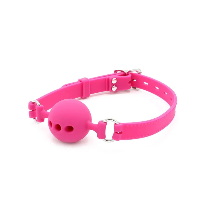 Kiotos Siliconen Ball Gag Met ademgaten Roze Kiotos Male Sex Toys