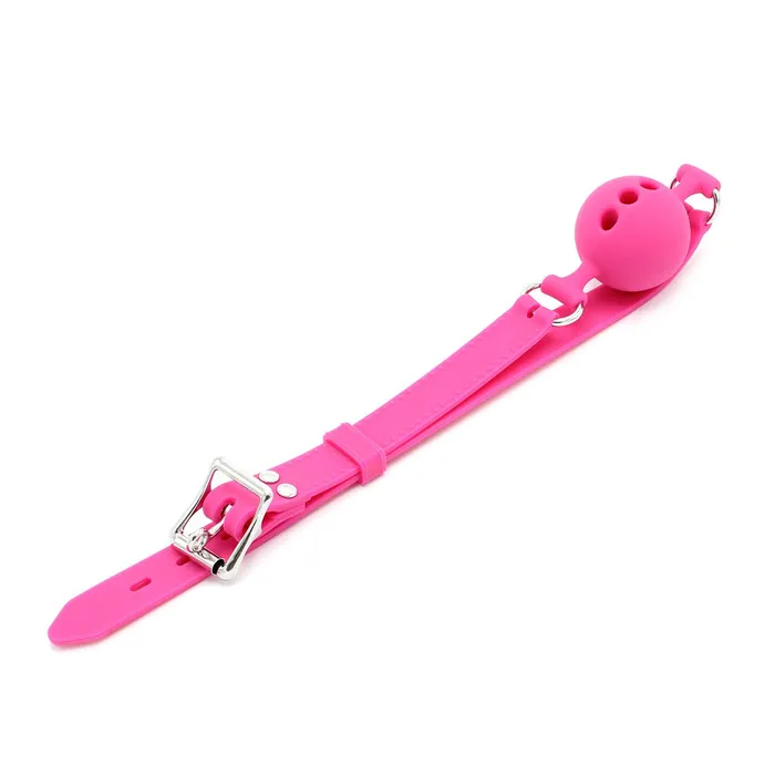 Kiotos - Siliconen Ball Gag Met (adem)gaten - Roze | Kiotos Male Sex Toys