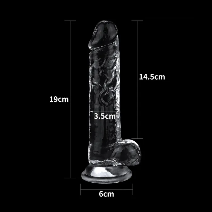 Lovetoy Dildos | Lovetoy - Flawless - Dildo - 19 x 3,5 cm - Transparant