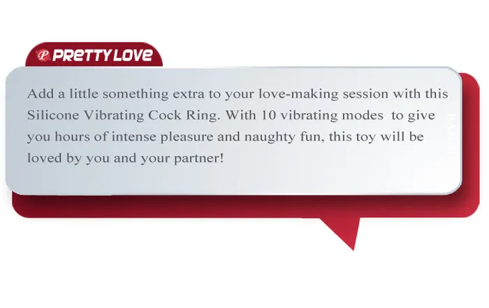 Pretty Love Male Sex Toys | Vibration Penis Ring Nero