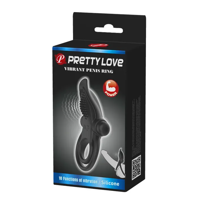 Pretty Love Male Sex Toys | Vibration Penis Ring Nero