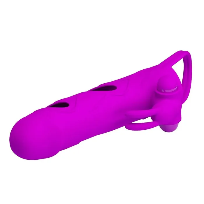 Pretty Love Vibrators | Guaina deisgn con stimolatore clitorideo - Viola