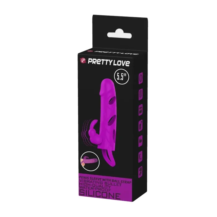 Pretty Love Vibrators | Guaina deisgn con stimolatore clitorideo - Viola