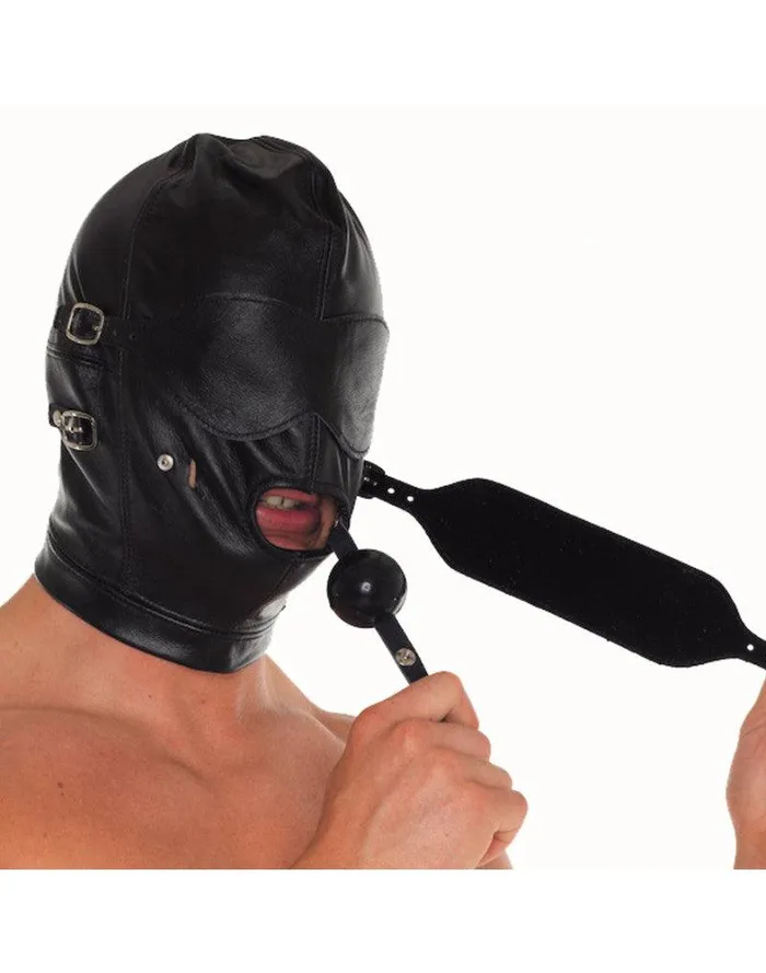 Rimba Bondage Play Couples Rimba Bondage Play Leren Masker Met afneembare gag En oogdelen