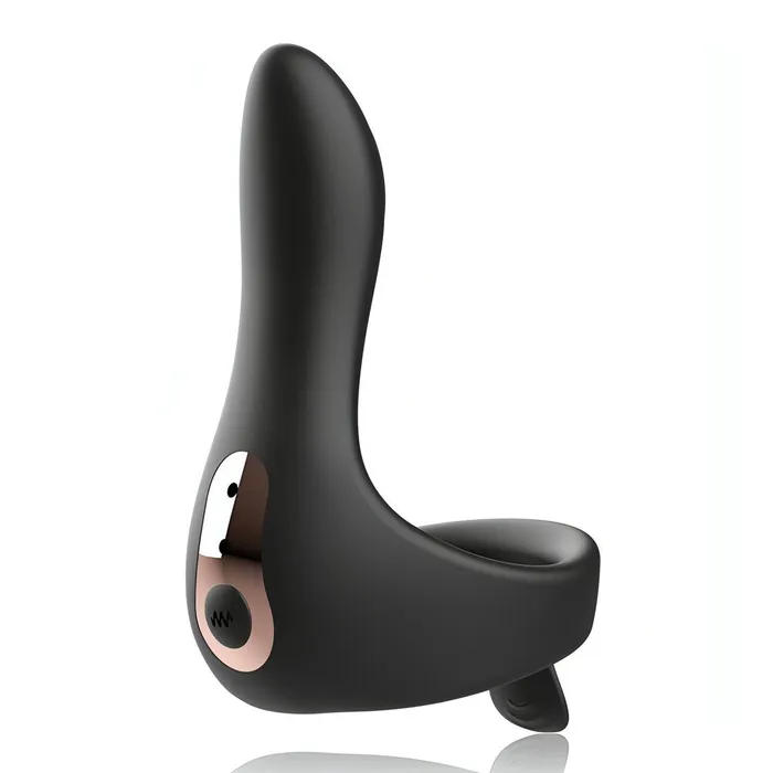 Vibrators | Anbiguo Anello Vibratore di Coppia con Multistimolazione - Nero, Ricaricable