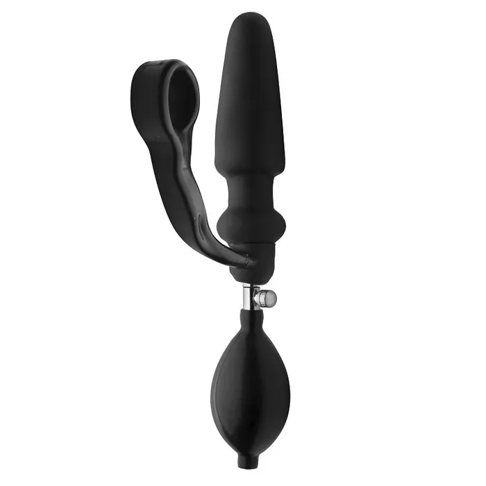 XR Brand Male Sex Toys | Exxpander Inflatable Plug With Cock Ring And Removable Pump