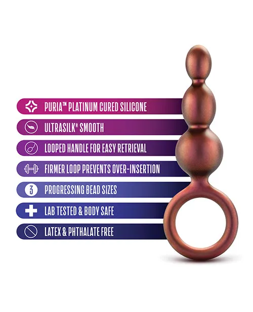 Anal Adventures Matrix - Beaded Loop Plug - Copper | Blush Novelties Anal