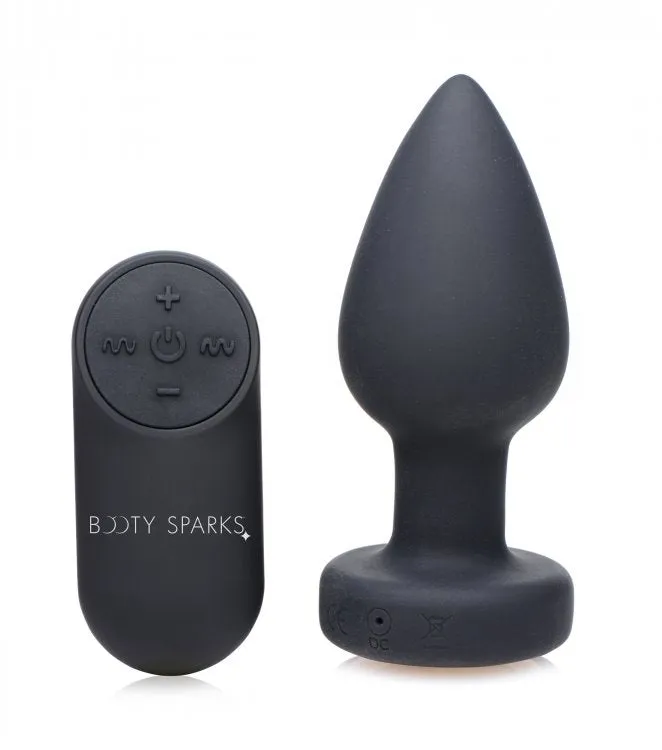 Anal Booty Sparks Silicone Led Plug Vibrating XR Brands