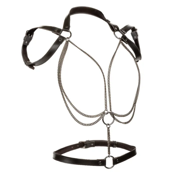 Anal | Calexotics Euphoria Collection Multi Chain Halter - Black