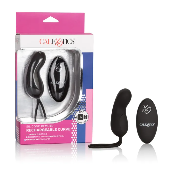 Anal | CalExotics Silicone Remote Rechargeable Curve - Black