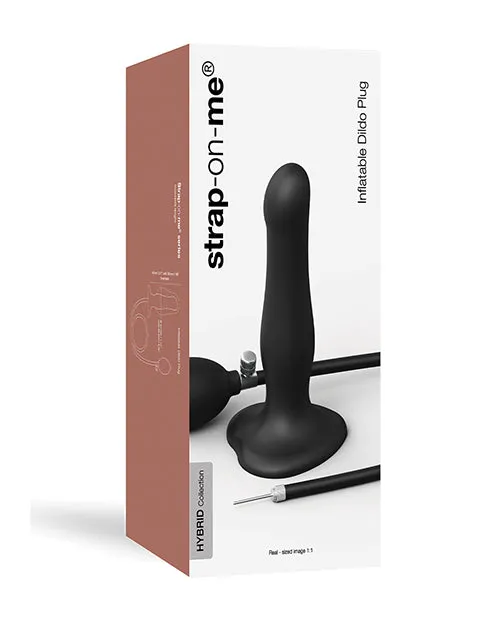 Anal Lovely Planet Strap On Me Inflatable Dildo Plug Black