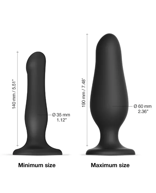 Anal | Lovely Planet Strap On Me Inflatable Dildo Plug - Black