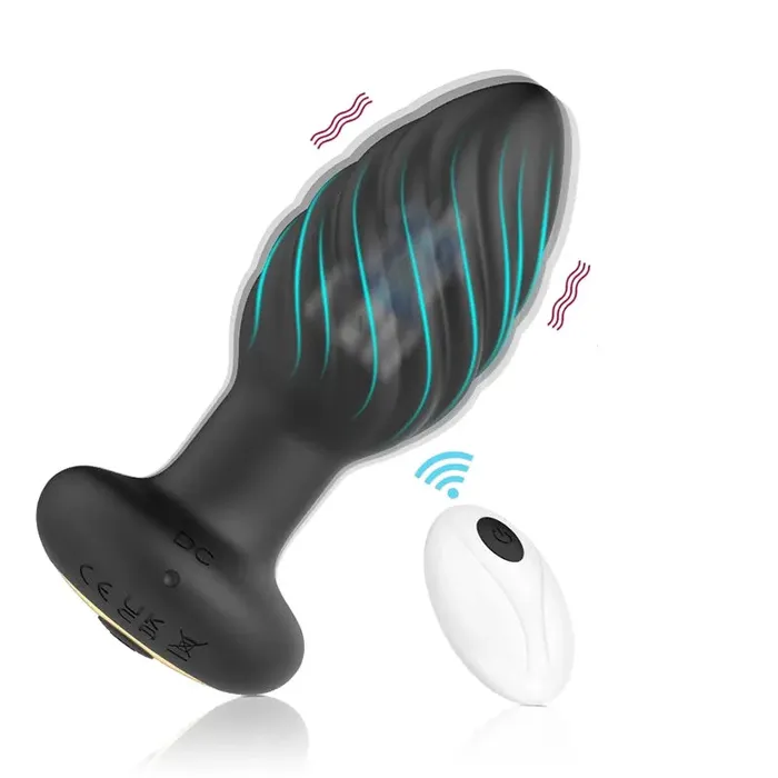 Anal Lovetoyshub Silicone Butt Plug 10 Vibration Wireless Remote Control Easy To Use