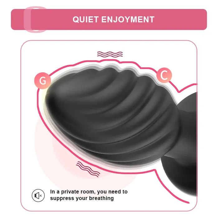 Anal | Lovetoyshub Silicone Butt Plug 10 Vibration Wireless Remote Control Easy To Use