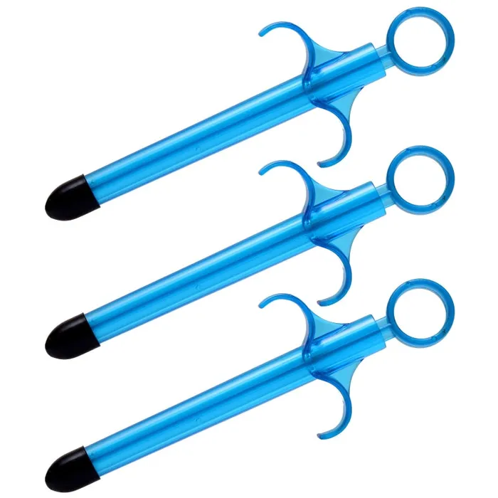 Anal | Lubricant Launcher Set of 3 - Blue - XR Brands Trinity Vibes