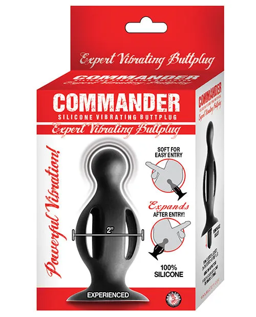 Anal Nasstoys Commander Expert Vibratin Butt Plug Black