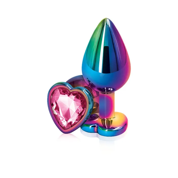 Anal | nsnovelties Rear Assets - Mulitcolor Heart - Medium - Pink