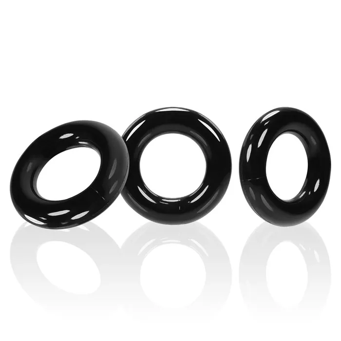 Anal Oxballs Willy Rings 3Pack Cockrings Black