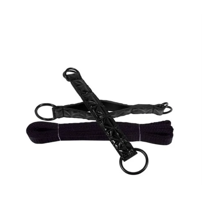 Anal Sinful Bed Restraint Straps Black nsnovelties