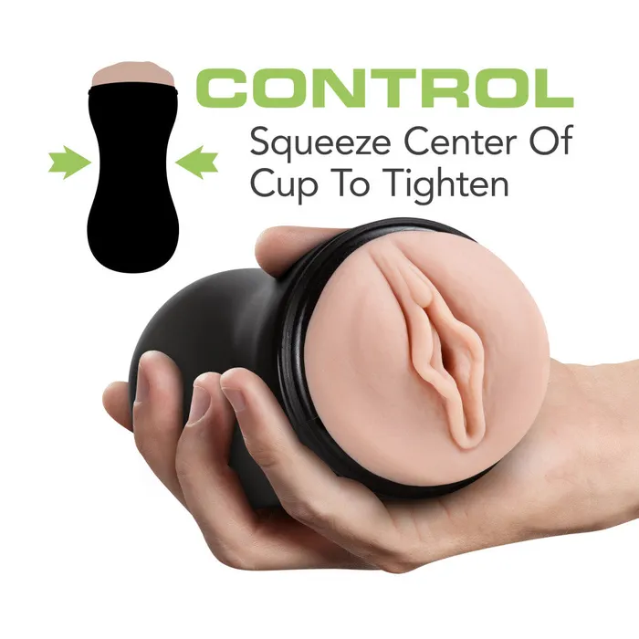 Blush Male Sex Toys | M for Men - Soft and Wet - Pussy With Pleasure Ridges - Self Lubricating Stroker Cup - Vanilla