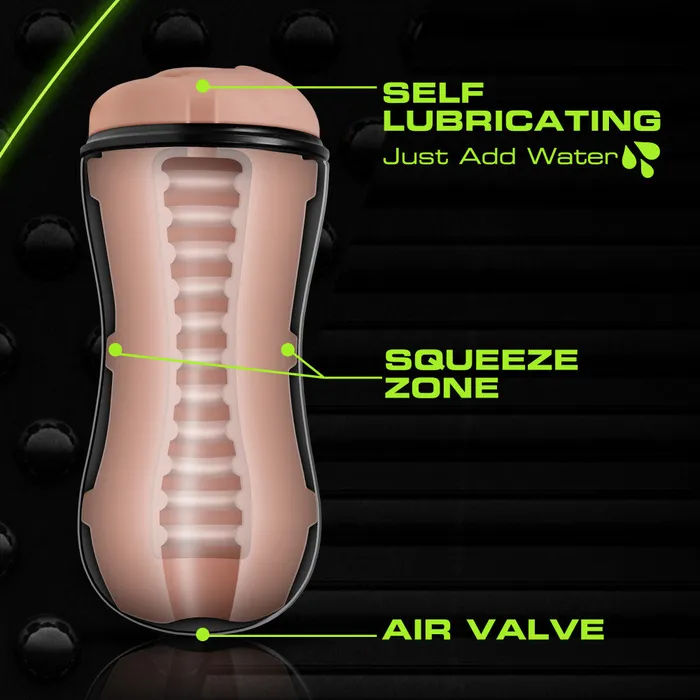 Blush Male Sex Toys | M for Men - Soft and Wet - Pussy With Pleasure Ridges - Self Lubricating Stroker Cup - Vanilla