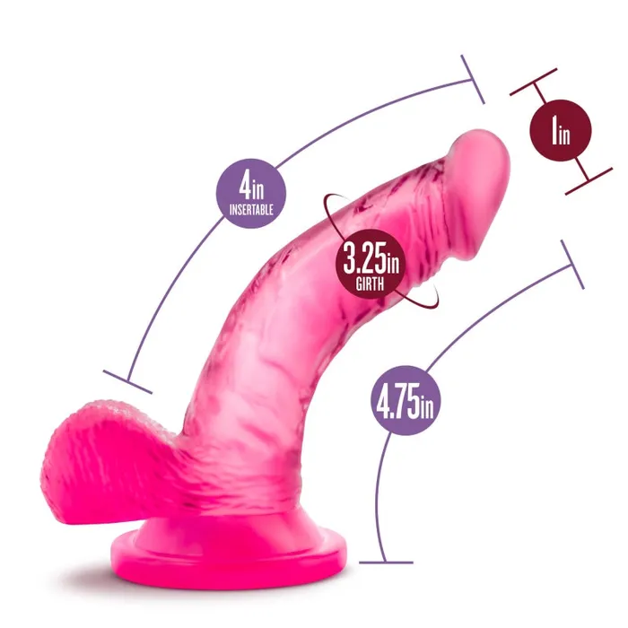 Blush Novelties Dildos | Naturally Yours - 4 Inch Mini Cock - Pink