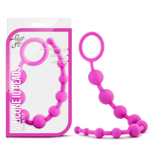 Blush Novelties Luxe Silicone 10 Beadsbl11000 Anal