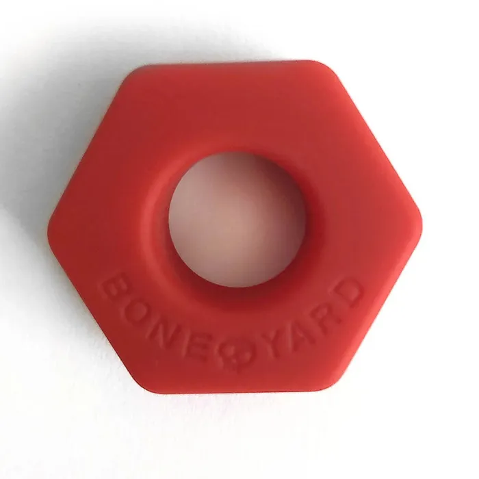 Boneyard Bust a Nut Cock Ring Red-(by0352) | C1 Releasing Male Sex Toys