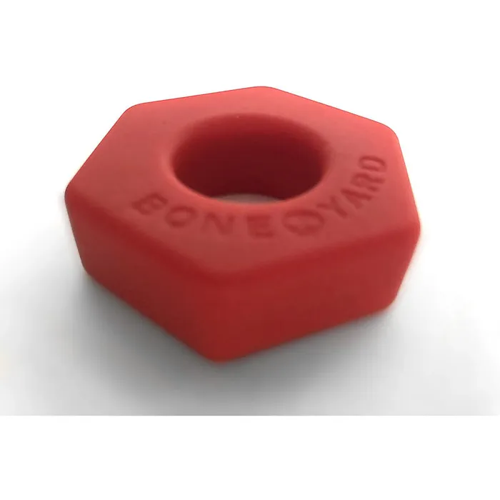 Boneyard Bust a Nut Cock Ring Red-(by0352) | C1 Releasing Male Sex Toys