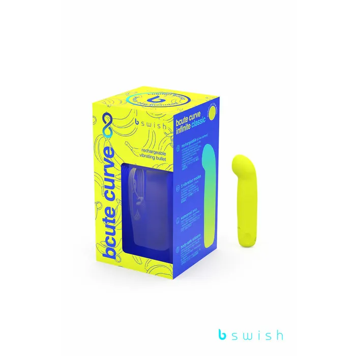 Bswish Vibrators Bcute Curve Infinite Classic Limited Edition Citrus Yellowbsbci0389