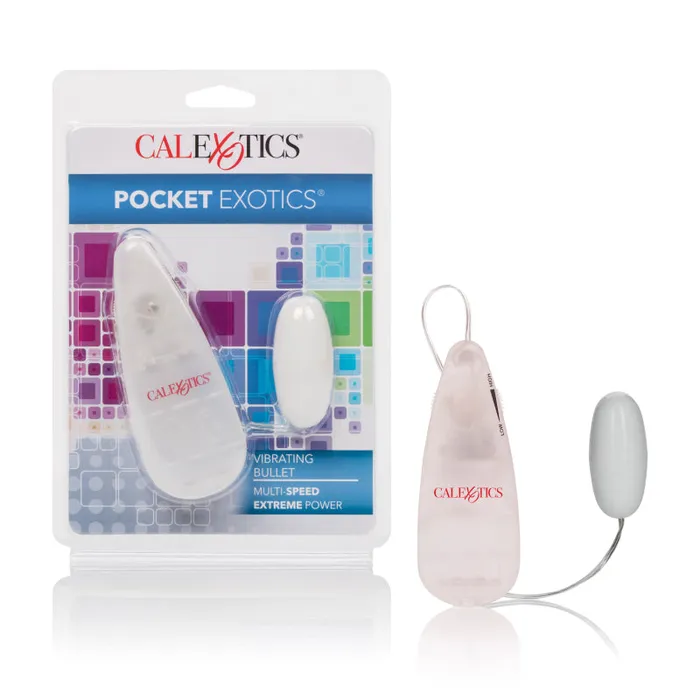 CalExotics Female Sex Toys Pocket Exotics Vibrating Ivory Bullet