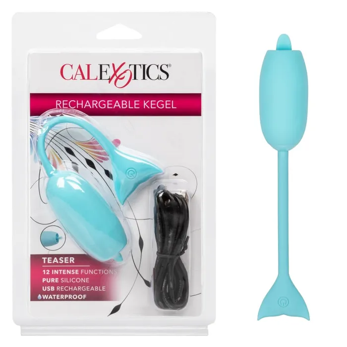 Calexotics Female Sex Toys | Rechargeable Kegel Teaser - Blue