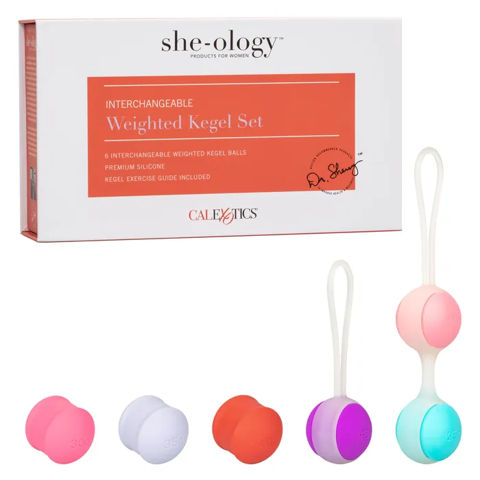 CalExotics Female Sex Toys SheOlogy Interchangeable Weighted Kegel Set