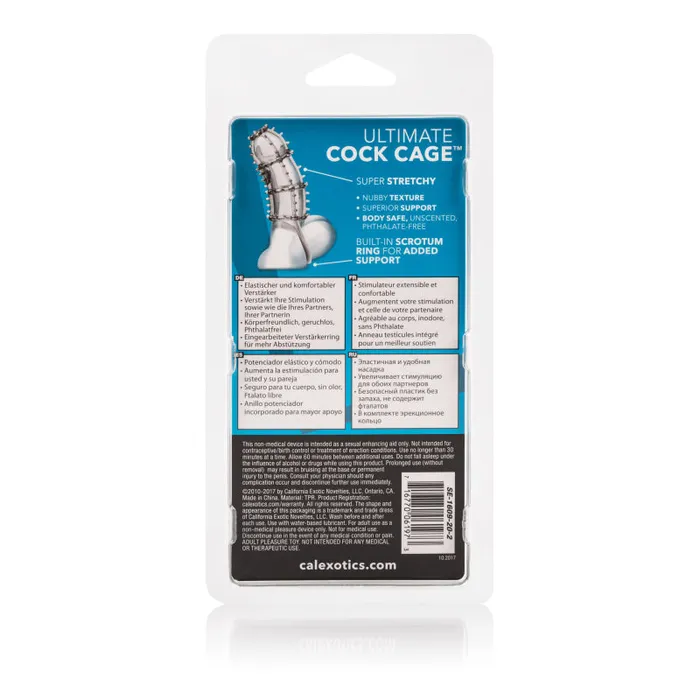 CalExotics Ultimate Cock Cage - Clear | Male Sex Toys