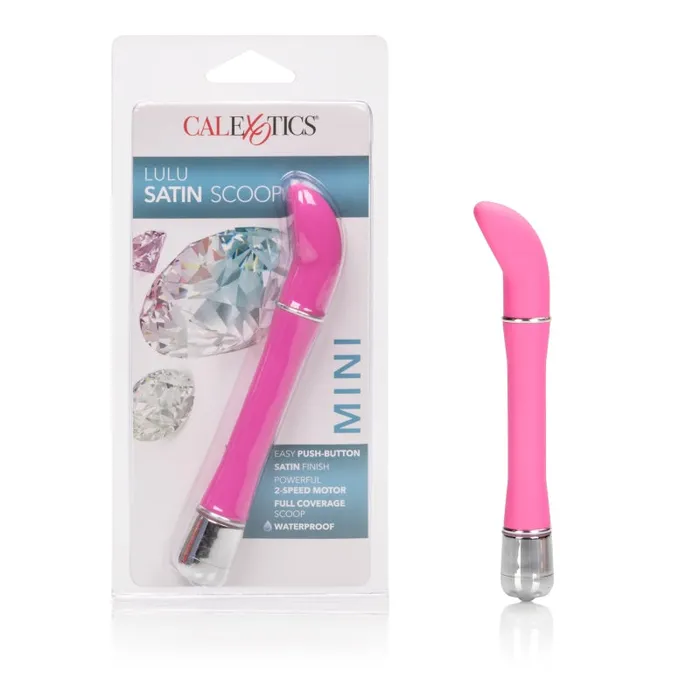 CalExotics Vibrators Lulu Satin Scoop Vibe Pink