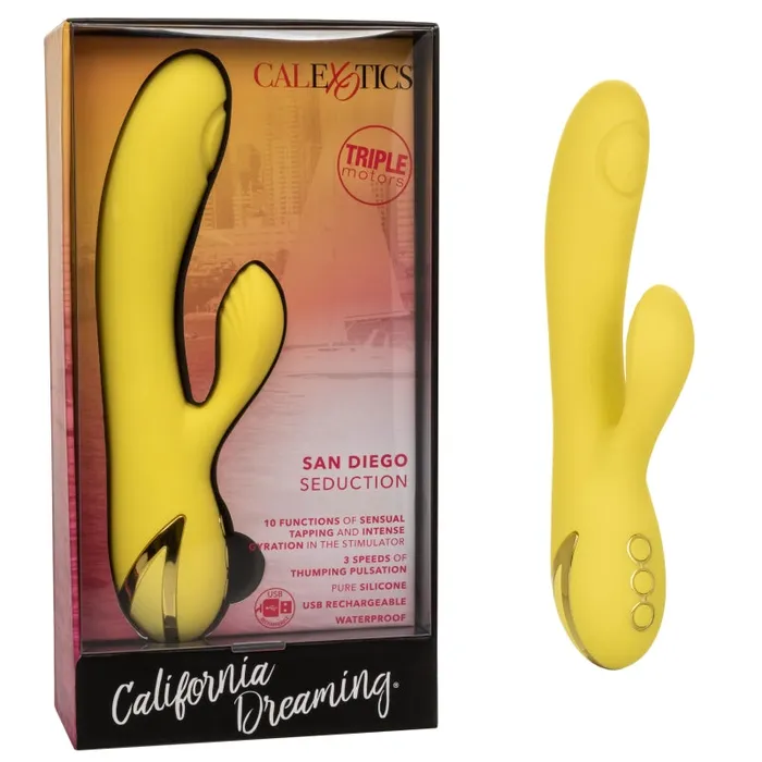 California Dreaming San Diego Seduction - Yellow | Calexotics Vibrators