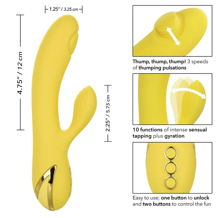 California Dreaming San Diego Seduction - Yellow | Calexotics Vibrators