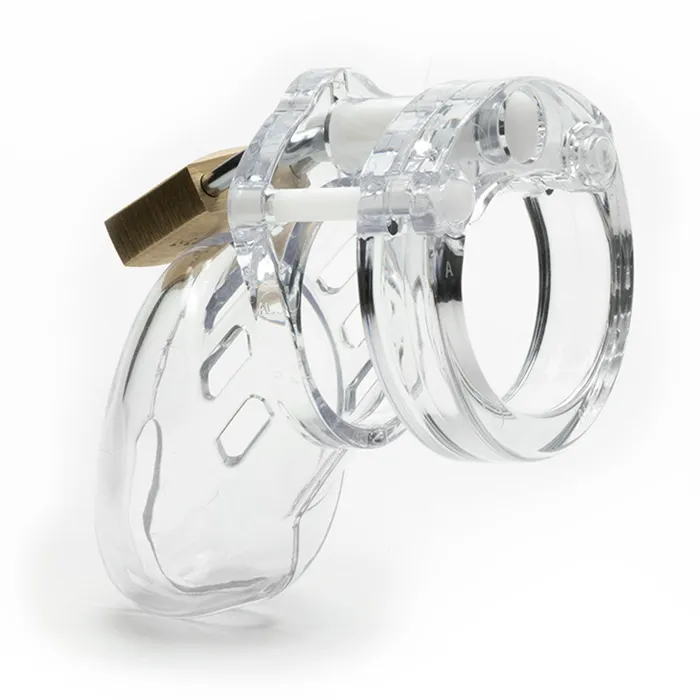 CB-6000S Chastity Cock Cage Kit - Clear-(6000sclr) | CB-X Male Sex Toys