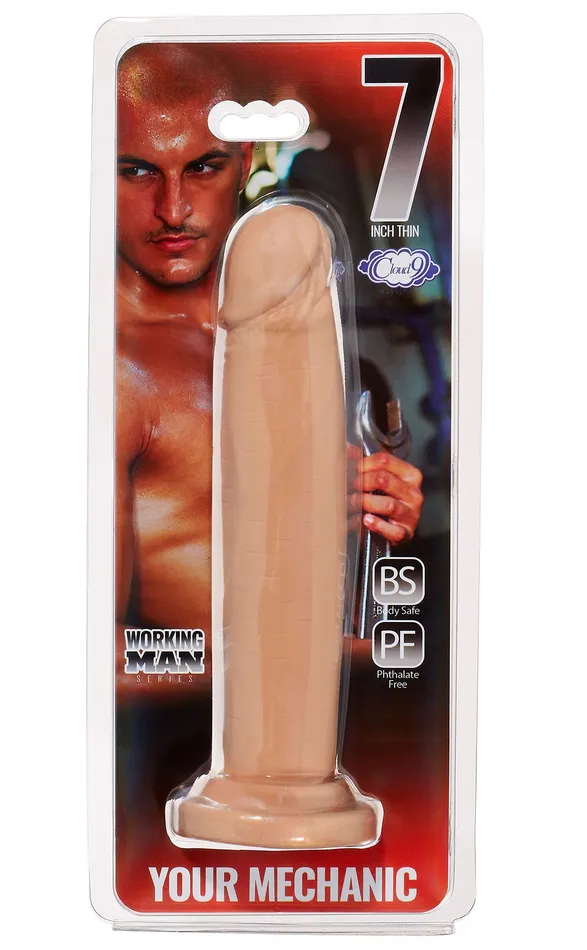 Cloud 9 Working Man 7 Inch- Your Mechanic - Tan | Cloud 9 Novelties Anal