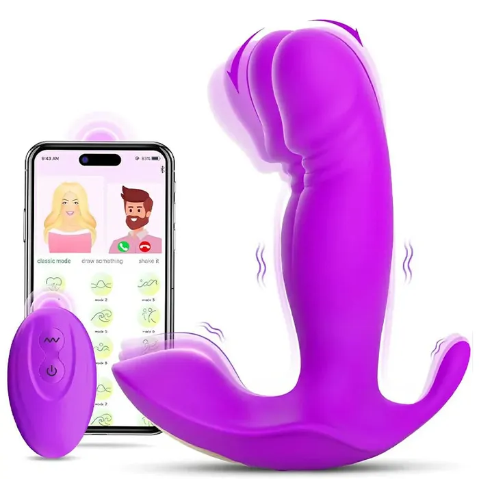 Couples | Lovetoyshub Remote-Controlled Wearable Vibrator with 10 Vibration & Wiggling Modes