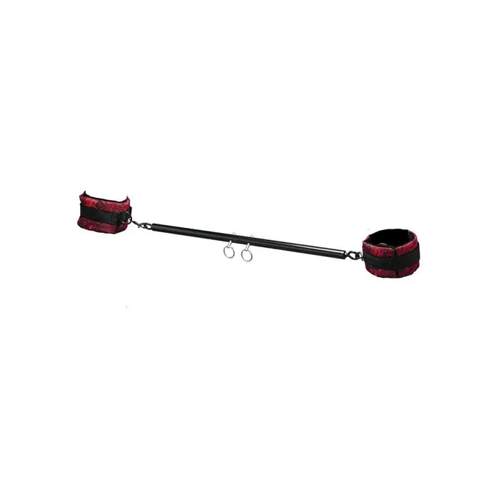 Couples | Secret Kisses ROSEGASM SPREADER BAR SET - Black Metal Spreader Bar with Ankle Cuffs - Secret Kisses