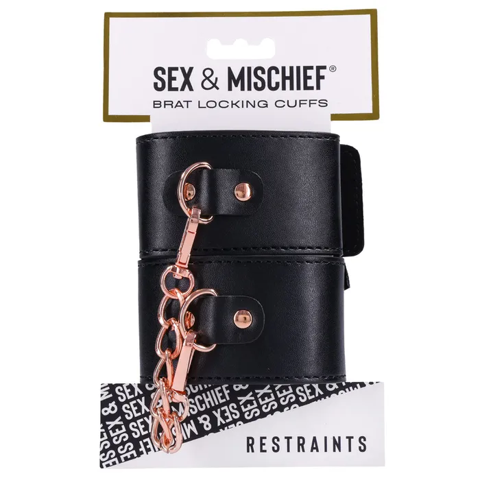 Couples | Sex & Mischief Brat Locking Cuffs-(ss09849) - Sportsheets